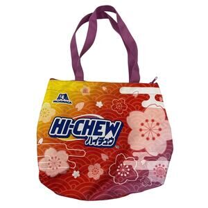 Hi-Chew Branded Japan Tote Bag – Floral Print Canvas